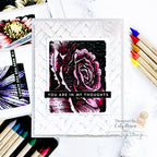 Tim Holtz Sizzix INTERTWINED 3D Texture Fades Embossing Folder 664759 rose | color-code:ALT01