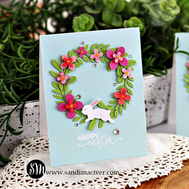 Simon Says Stamp Bounding Bunnies Wafer Dies s990 Rain or Shine Easter Card | color-code:ALT03