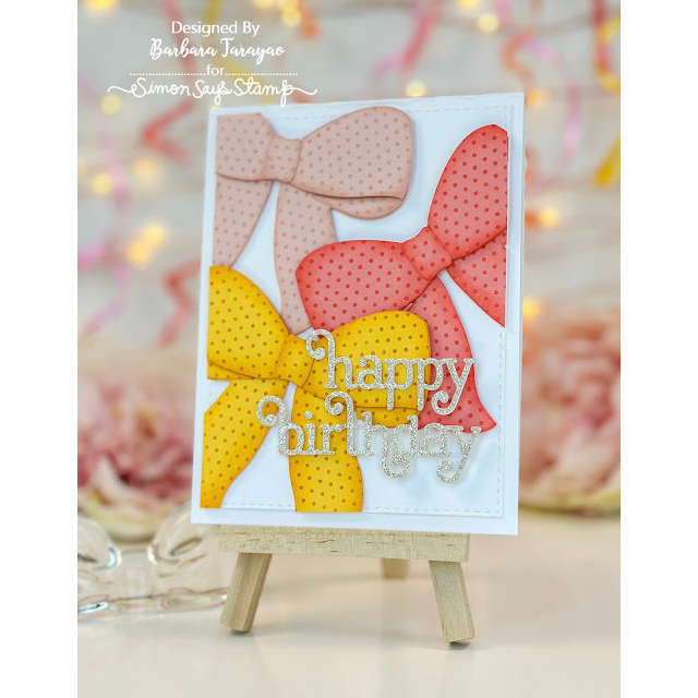 Simon Says Stamp Big Bow Wafer Dies 1132sd Stamptember Birthday Card | color-code:ALT06