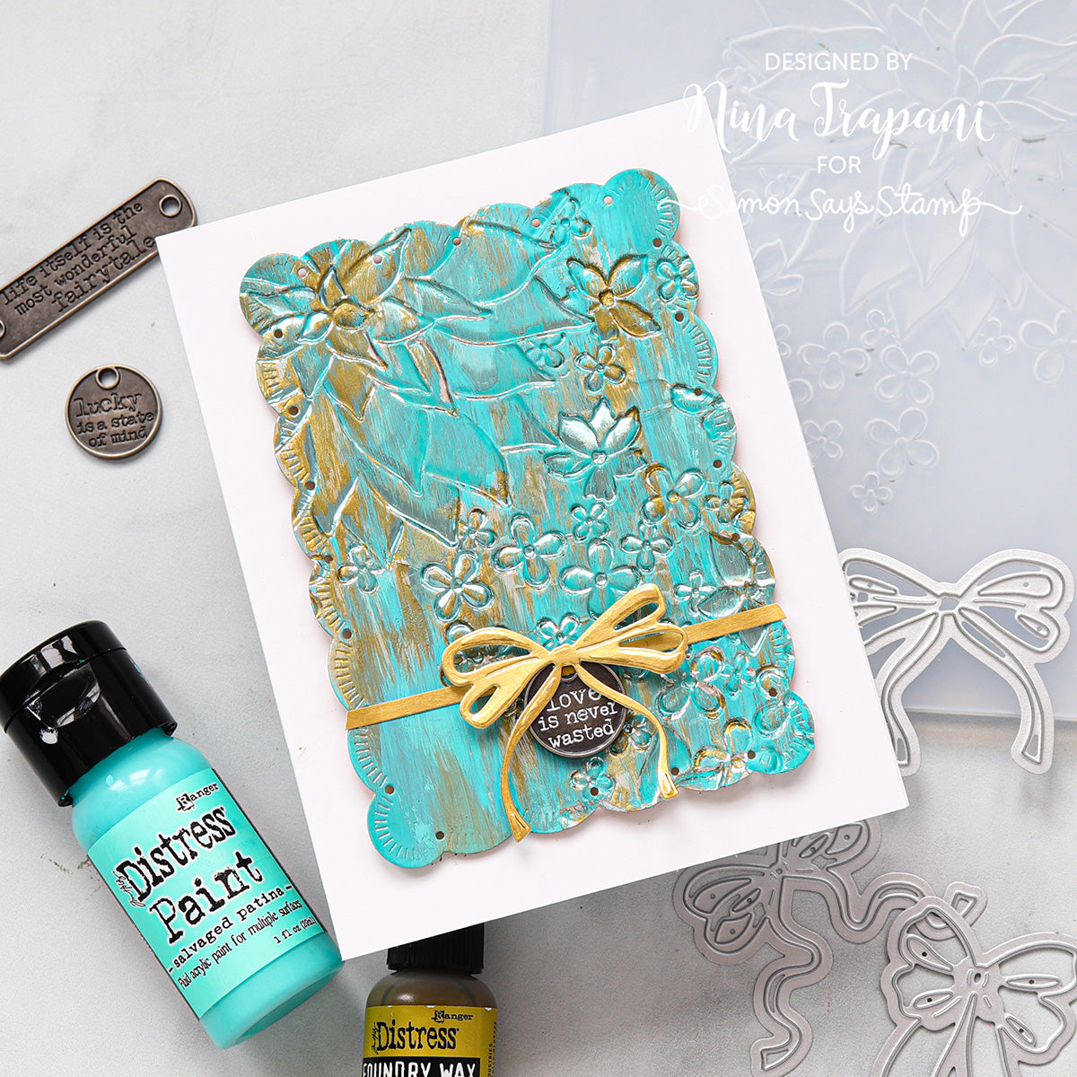 Simon Says Stamp Pretty Bows Wafer Dies 1238sd Love Card | color-code:ALT02
