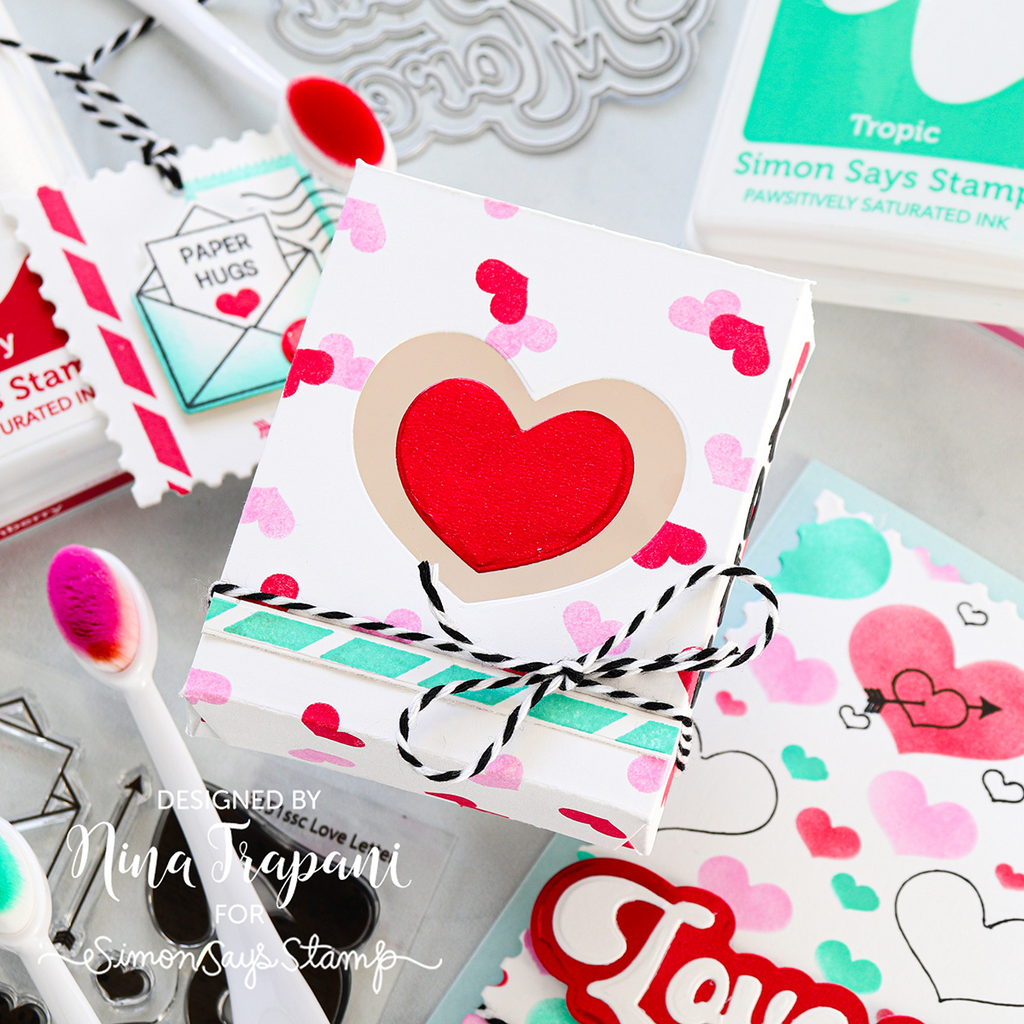 Simon Says Stamp Sweethearts Box Wafer Dies 1251sd To Love Valentine's Day Treat Box | color-code:ALT09