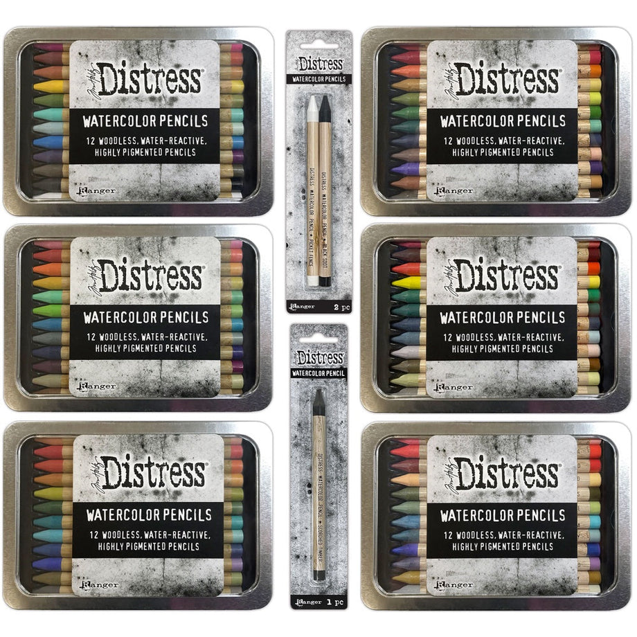 Tim Holtz Distress Watercolor Pencils I Want It All 75 Bundle