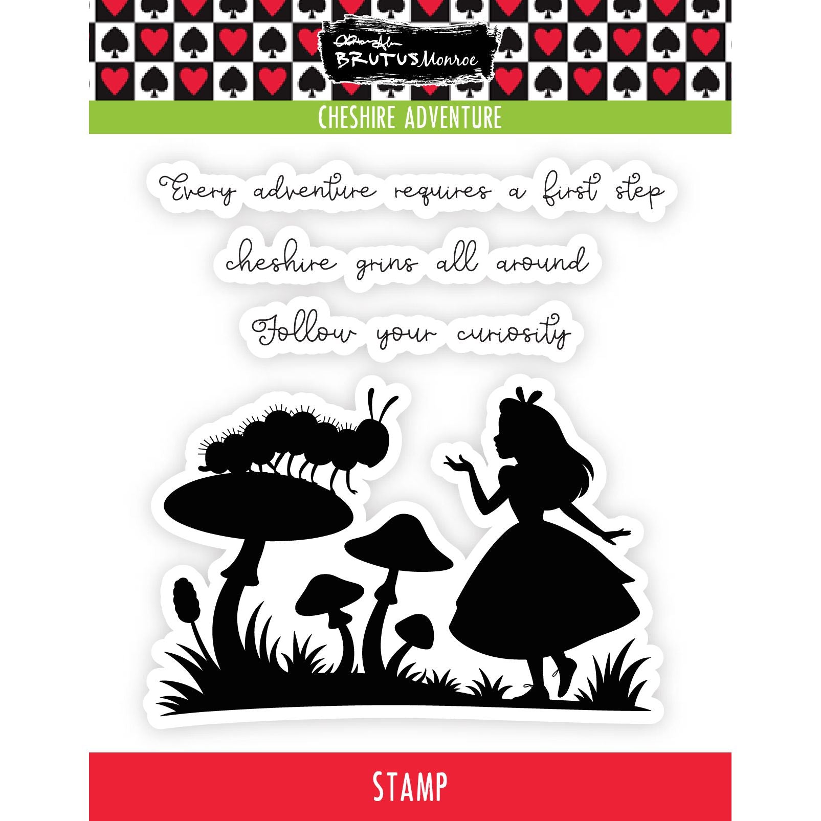 Brutus Monroe Cheshire Adventure Clear Stamp Set bru0792