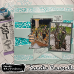 Brutus Monroe River Rocks 6x6 Stencil bru4089 scrapbook page