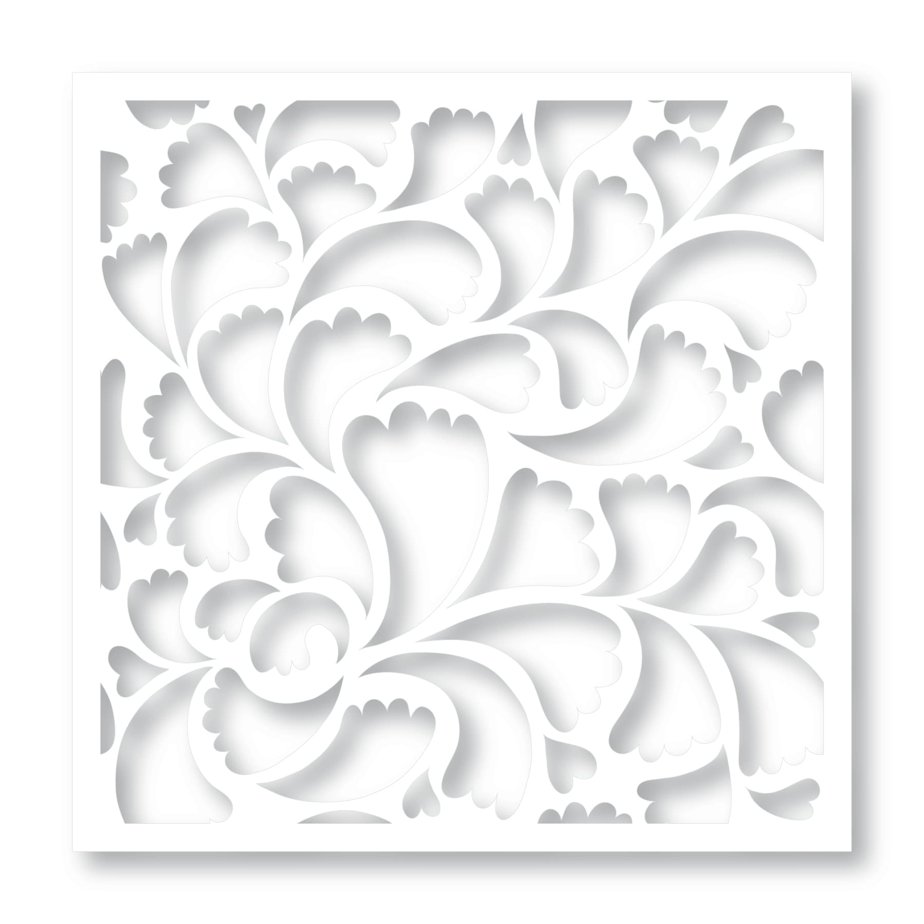 Brutus Monroe Abstract Floral Mixed Media Stencil bru8903-2