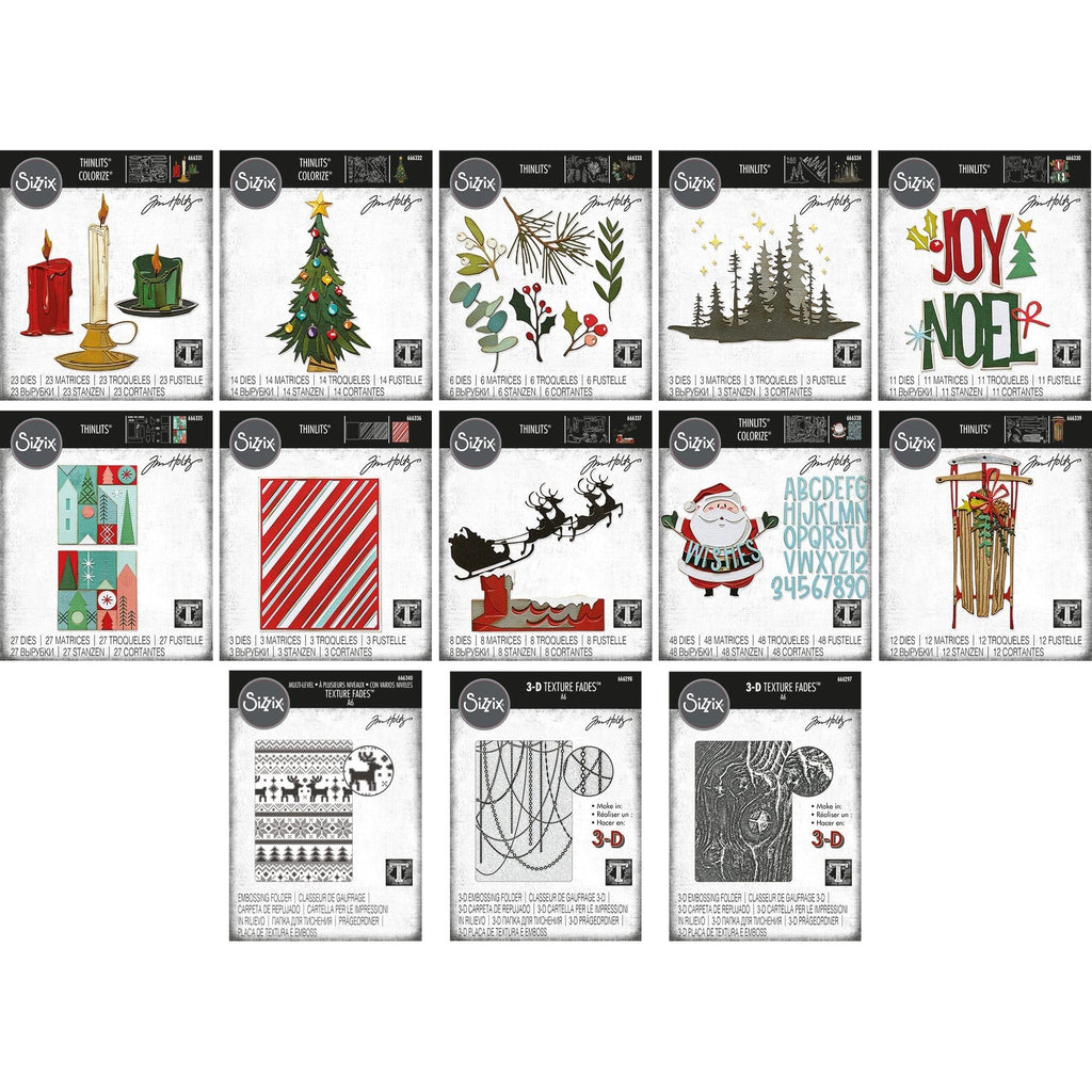 Tim Holtz Sizzix Christmas 2023 I Want It All Bundle thsc23