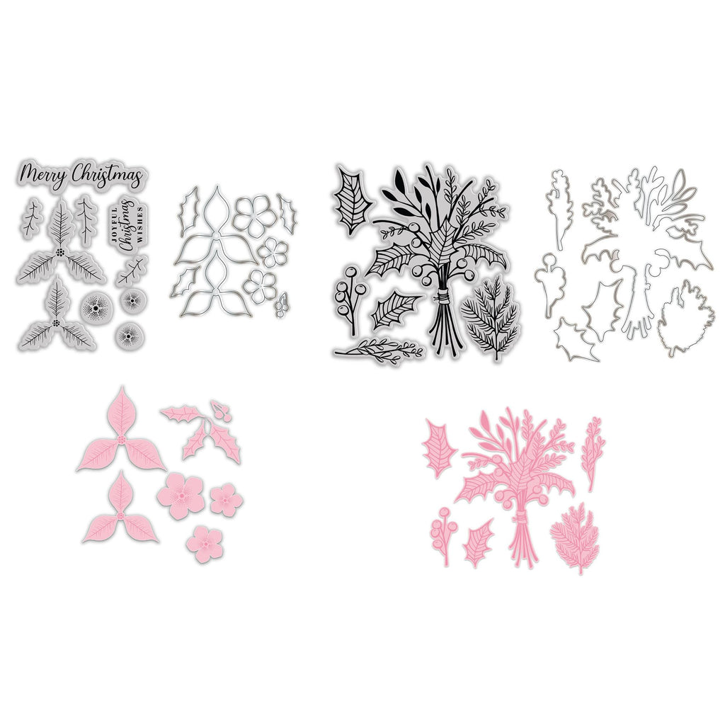 Chloe's Creative Cards Christmas Build a Bouquet Stamp and Die Bundle