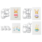 Poppy Stamps Nordic Bunny Die Bundle parts