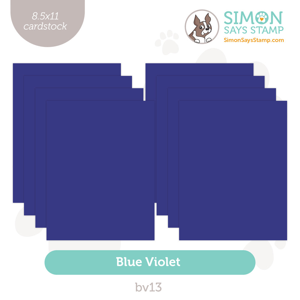 Simon Says Stamp Cardstock 100lb Blue Violet BV13