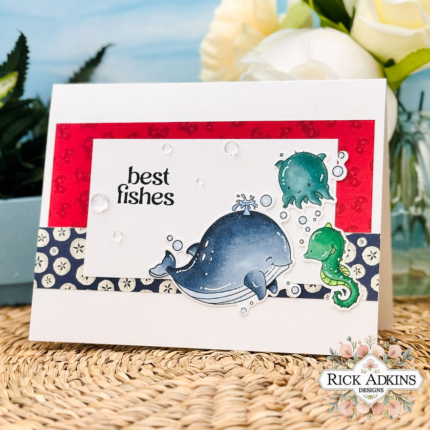 Simon Says Stamp Best Fishes Wafer Dies 1364sdc Friend Like You Birthday Card | color-code:ALT01
