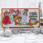 Whimsy Stamps Just Roll with It Clear Stamps cwsd464 merry