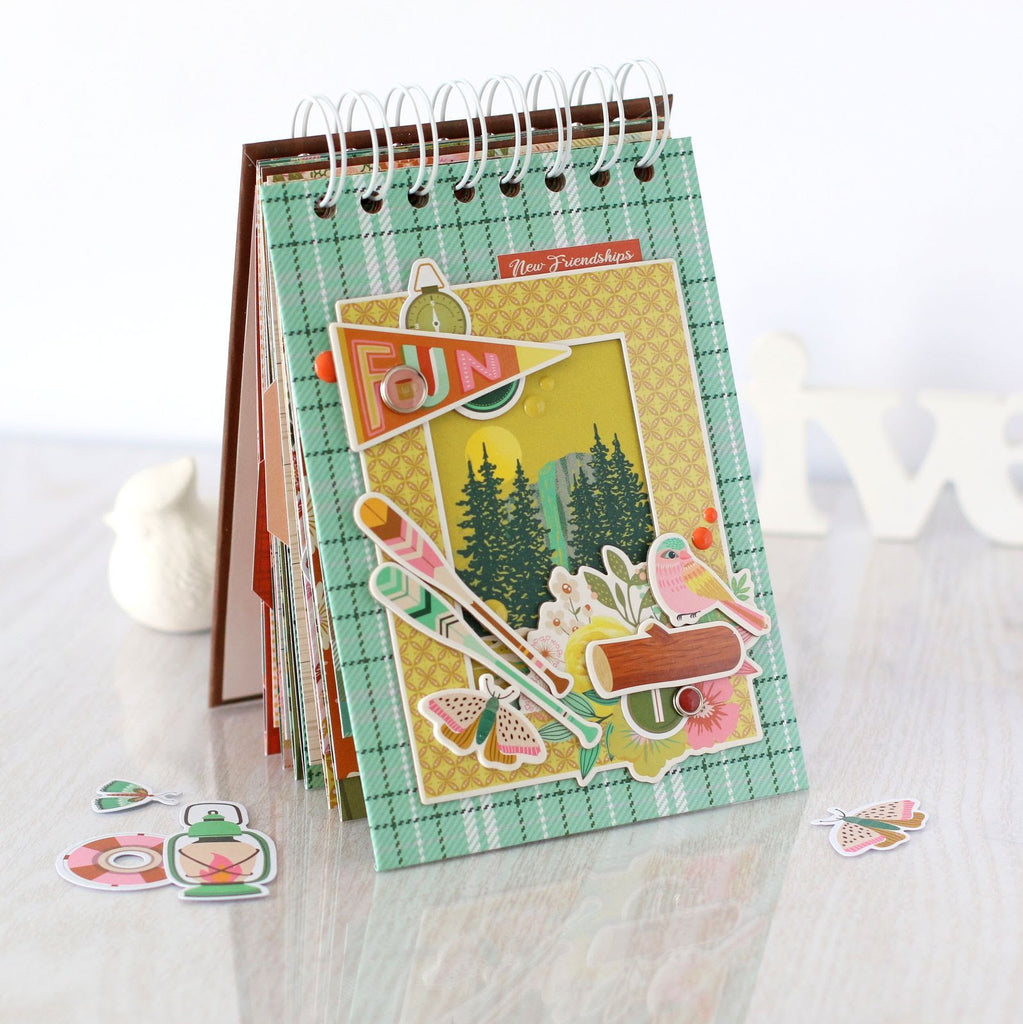 Simple Stories Trail Mix 12 x 12 Collector's Essential Kit 20301 Outdoors Mini Album