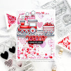 Pretty Pink Posh Valentine Hearts Clay Confetti loads of love