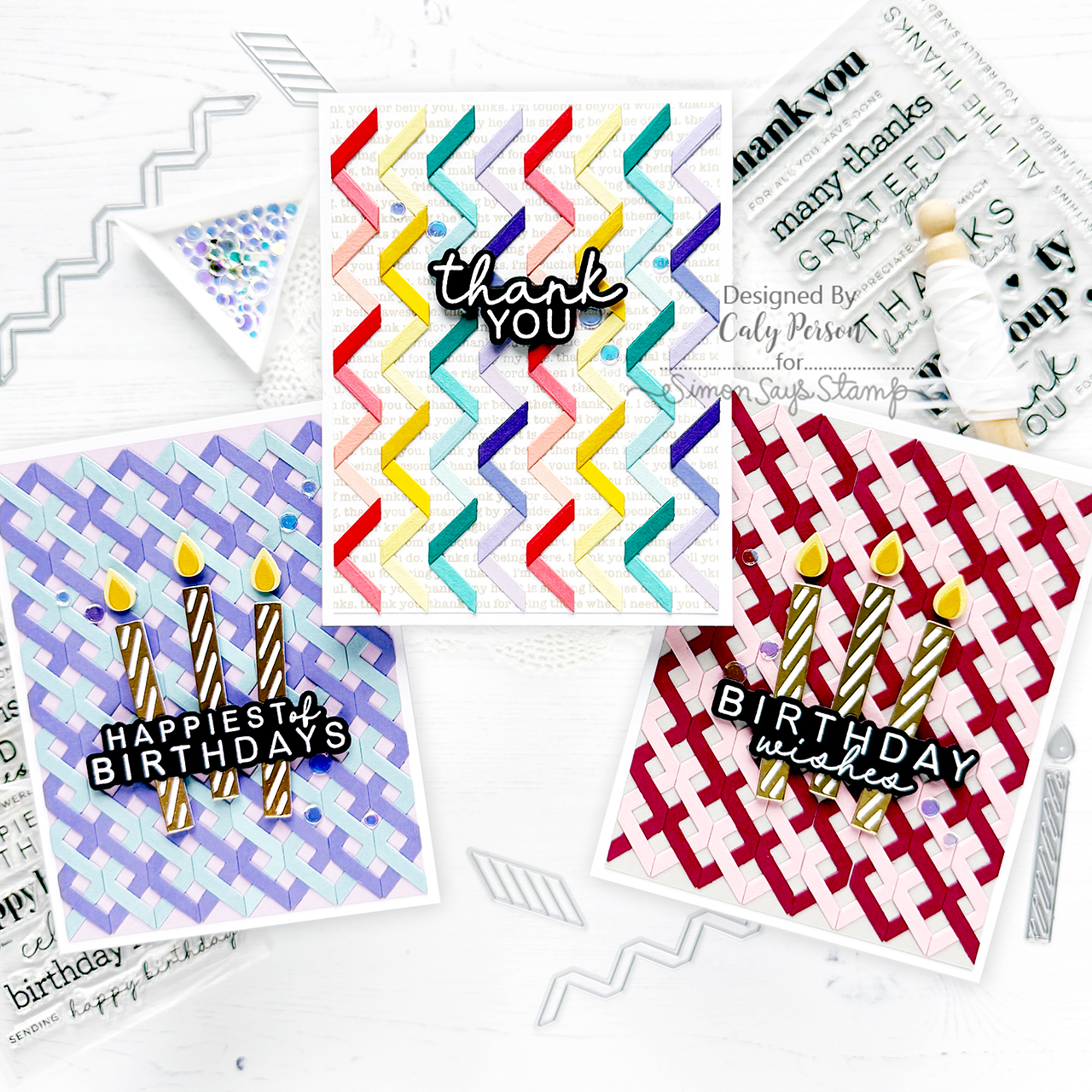 Simon Says Stamp Ribbon Quilt Wafer Dies 1313md Moments In Time Ribbon Cards | color-code:ALT13