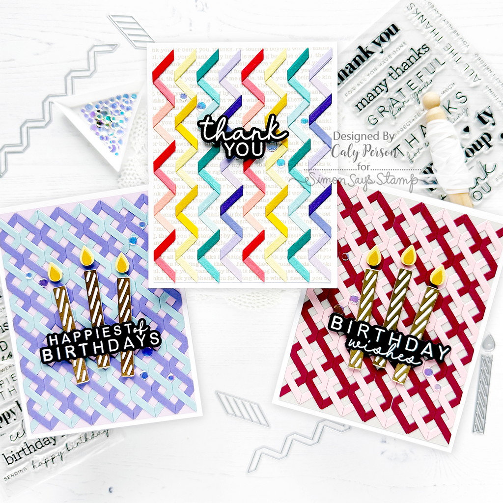 Simon Says Stamp Ribbon Quilt Wafer Dies 1313md Moments In Time Ribbon Cards | color-code:ALT13