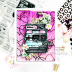 Simon Says Stamp Slider Camera Wafer Dies 1009sdc Smile Card | color-code:ALT03
