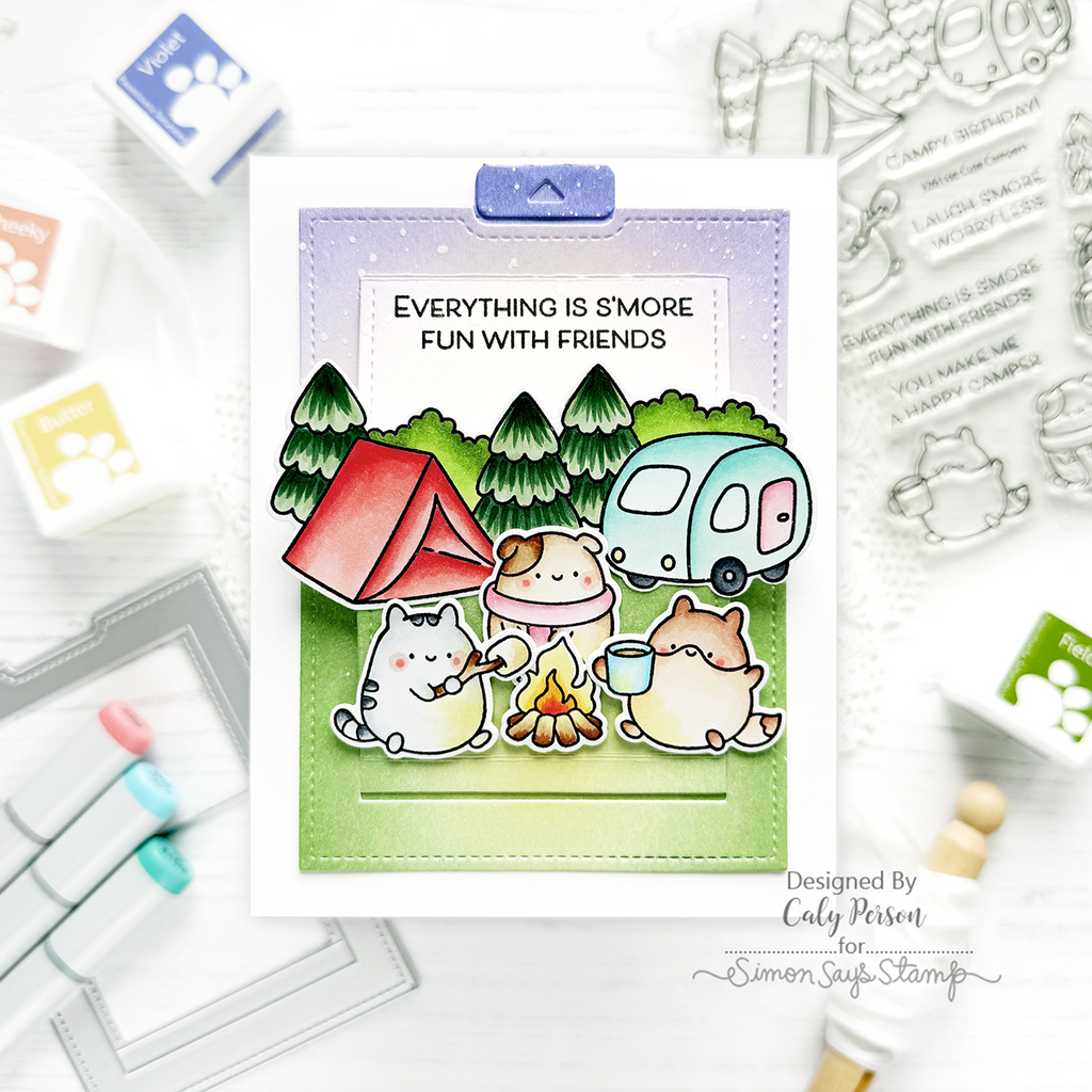 Simon Says Stamps and Dies Cute Campers set1024cc Happy Camper Friend Card | color-code:ALT04