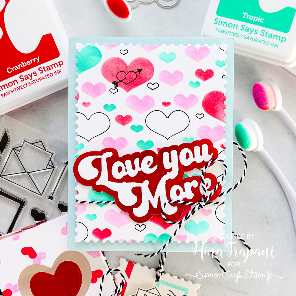 Simon Says Stamp Groovy Love You More Wafer Dies 1249sd To Be Loved Love You Card | color-code:ALT12