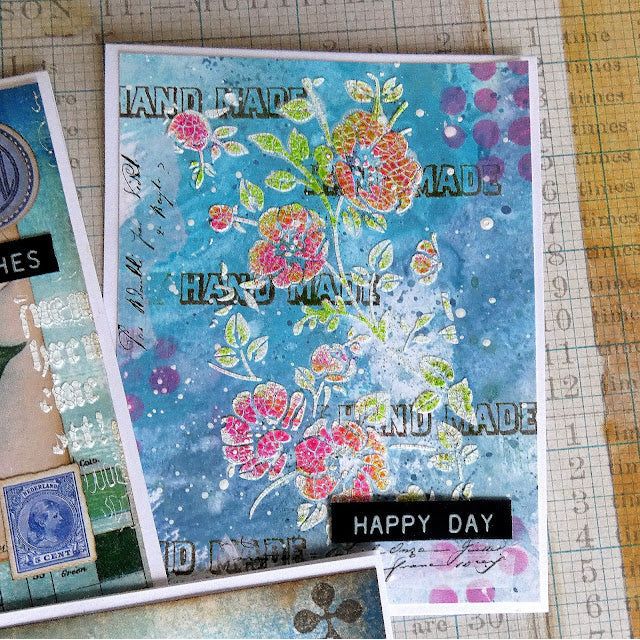 Tim Holtz MINI STENCIL SET 25 MST025 Flowers | color-code:ALT01