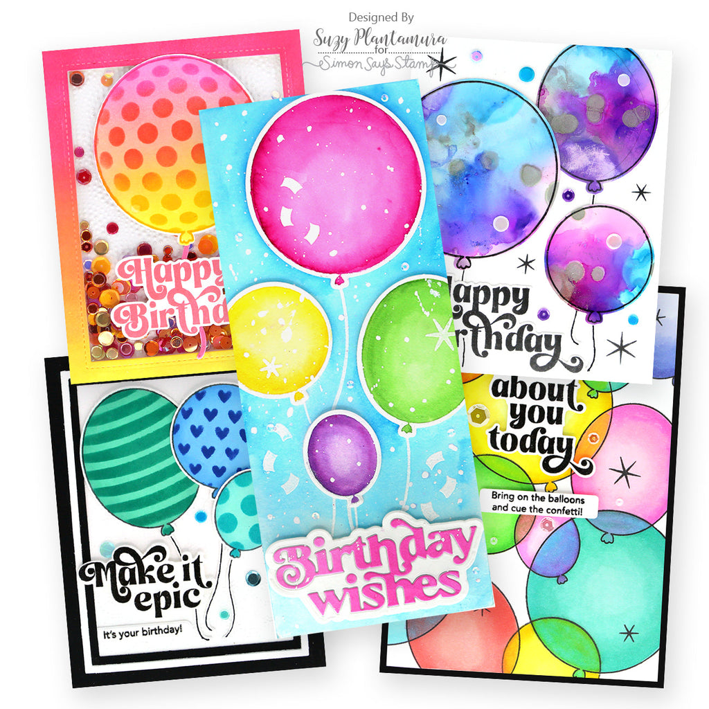Simon Says Stamps and Dies Cue The Confetti set662cc Stamptember Birthday Cards | color-code:ALT01