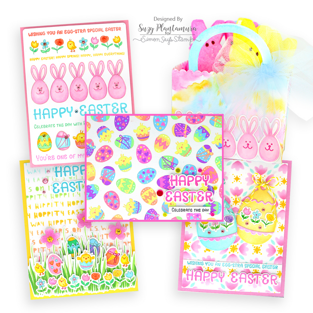 Simon Says Clear Stamps Easter Peeps 3032ssc Splendor Easter Cards | color-code:ALT04