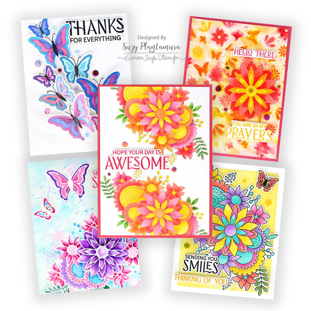 Simon Says Stamps Dies and Stencils Mandala Blossoms set965mb You Are My Favorite Card Set | color-code:ALT07