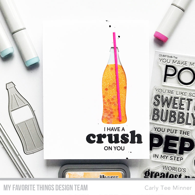 My Favorite Things Soda Pop Clear Stamps and Dies Crush on You | color-code:alt1