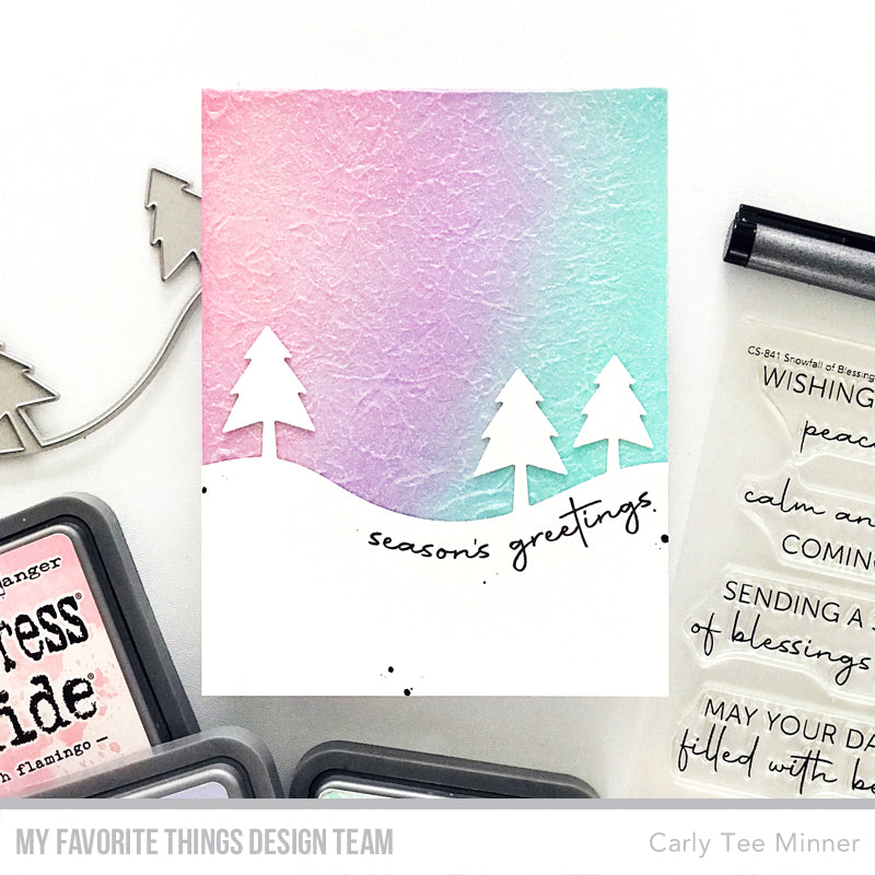 My Favorite Things Snowfall of Blessings Clear Stamps cs841 Season's Greetings | color-code:alt2