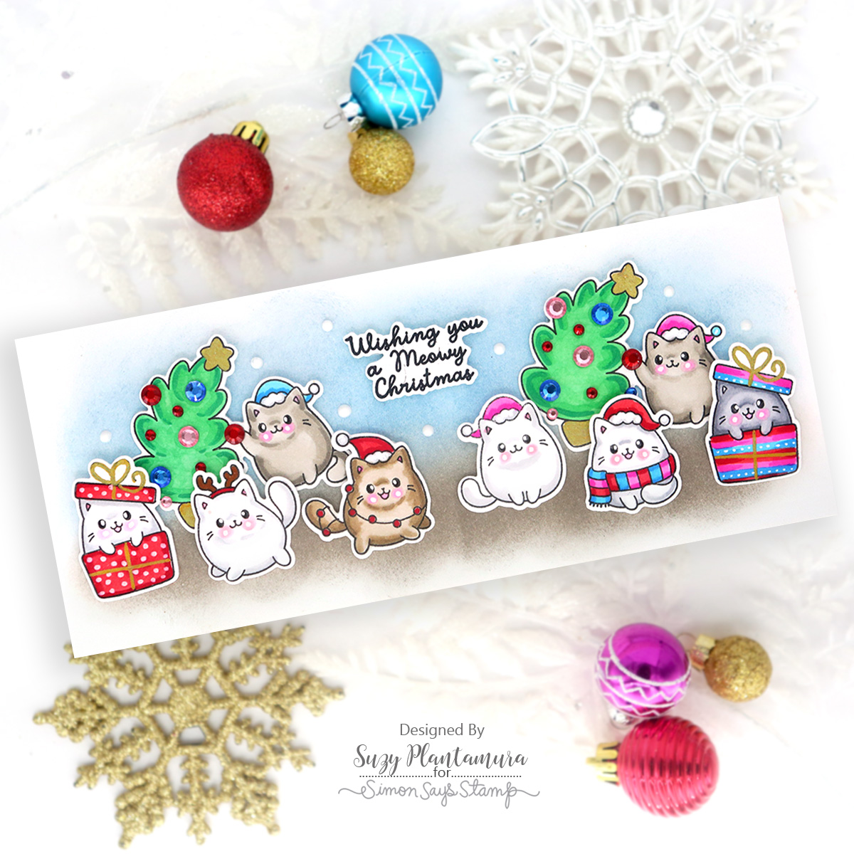 Simon Says Clear Stamps Christmas Cats 3273ssc Sugar and Spice Christmas Card | color-code:ALT03