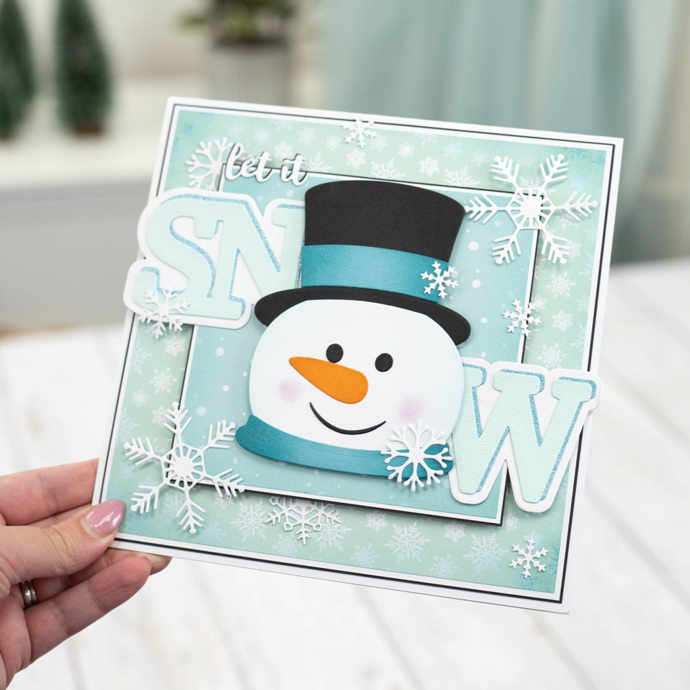 Crafter's Companion Christmas Treat Boxes Die And Stencil Set cc-dce-mds-chrtb frosty the snowman head