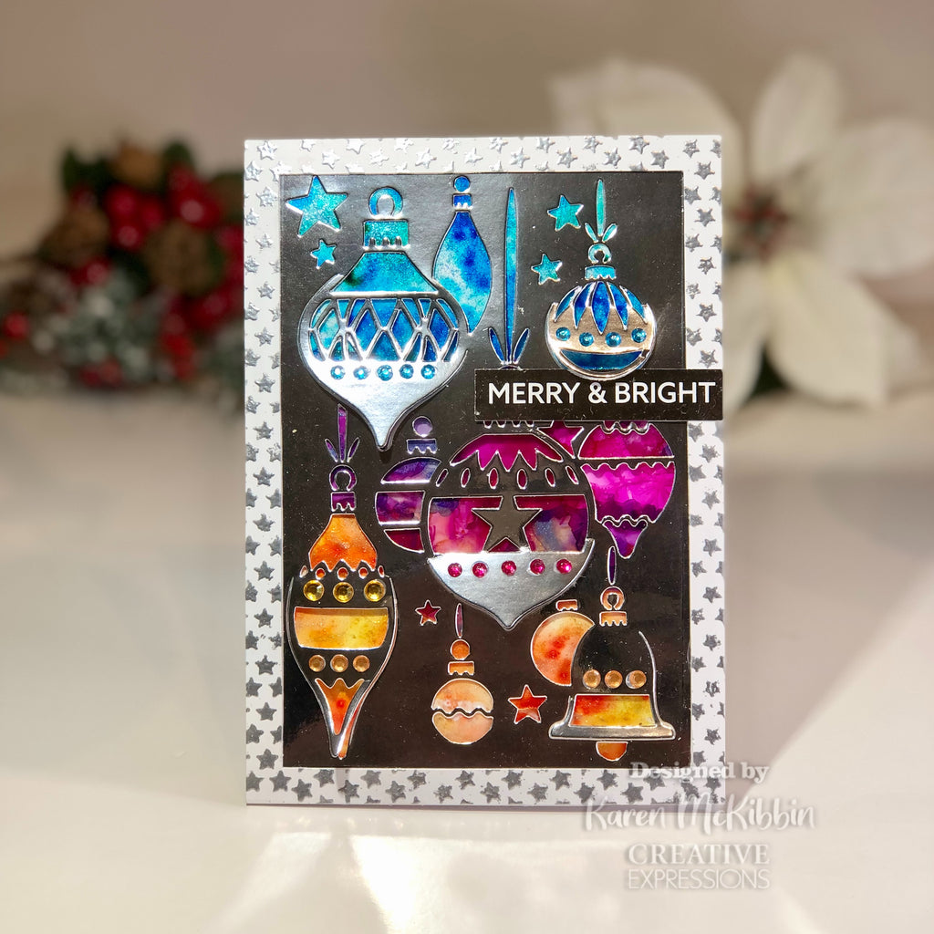 Creative Expressions Bauble Bliss Cut and Lift Die cedpc1236 ornaments card