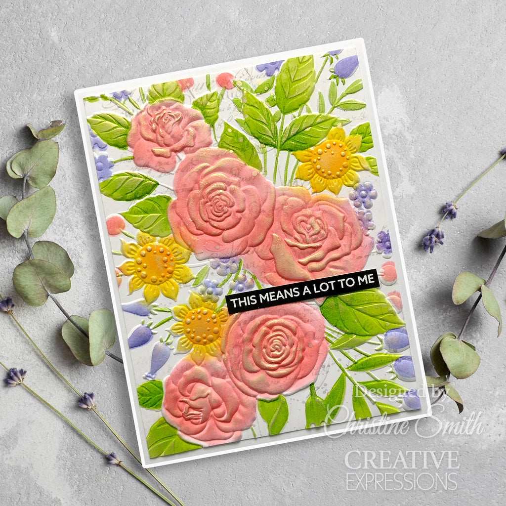 Creative Expressions Rose Garden 3D Embossing Folder and Companion Stencil Bundle means a lot to me