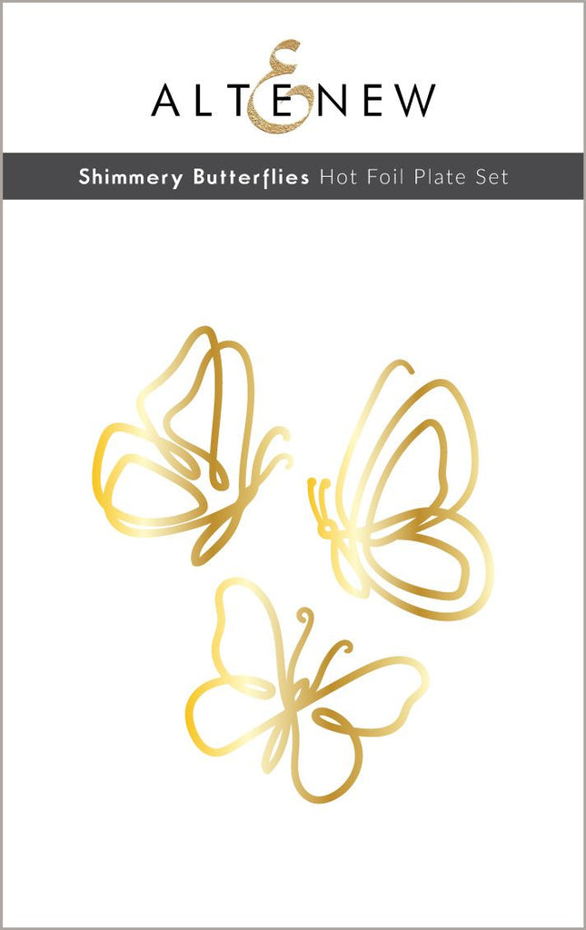 Altenew Shimmery Butterflies Hot Foil Plate Set ALT7968