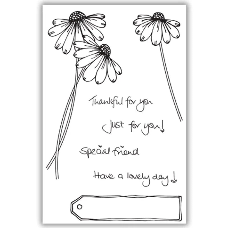 Julie Hickey Designs Sweet Daisy Clear Stamps jh1043