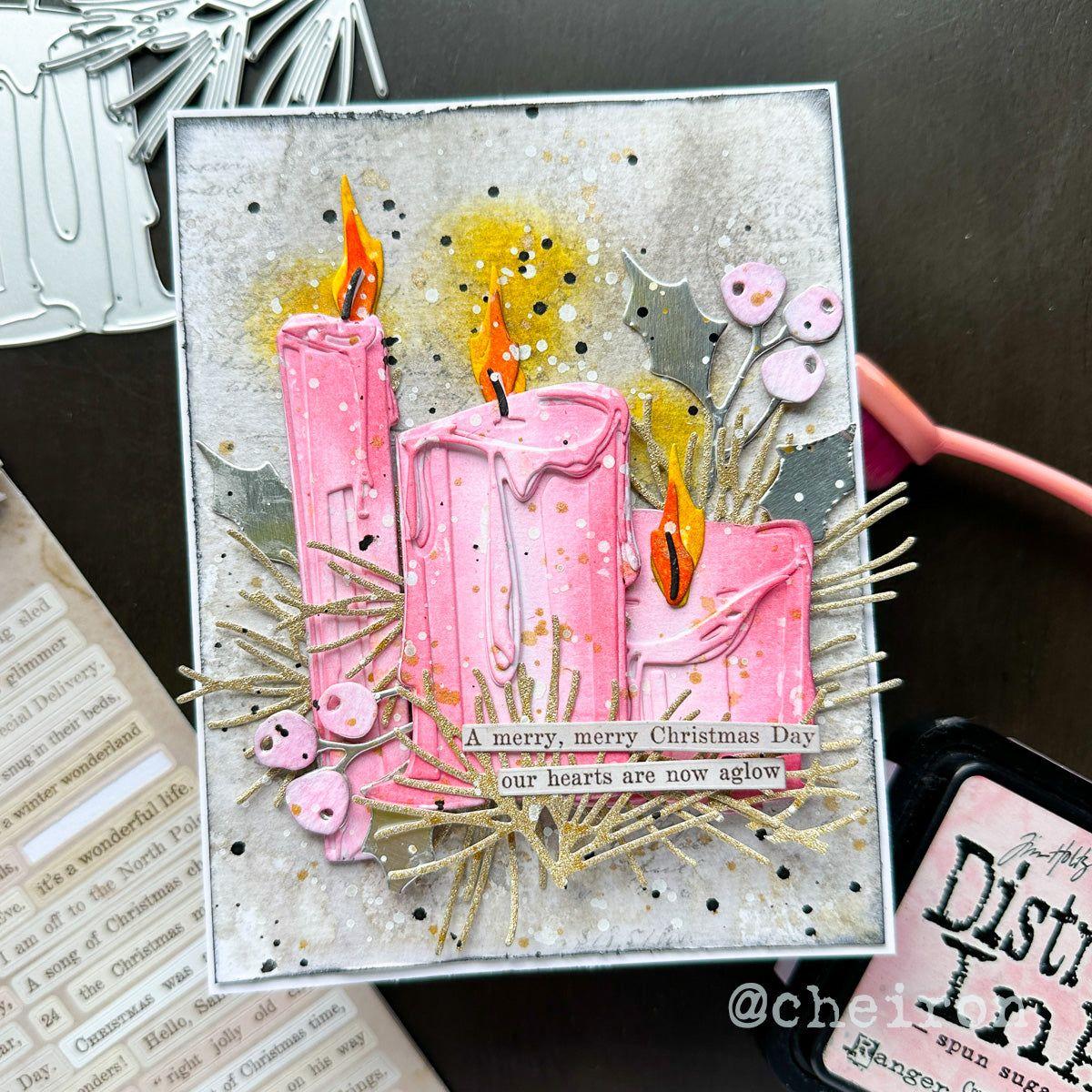 Tim Holtz Sizzix Candleshop, Colorize Thinlits Dies 666331 pretty candles | color-code:ALT01