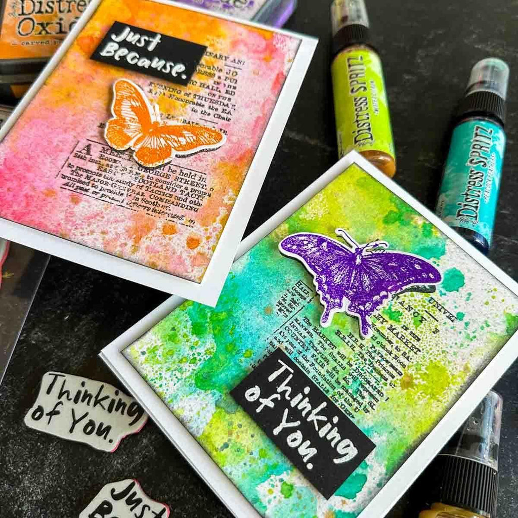 Tim Holtz Cling Rubber Stamps Botanic Collage cms447 just because | color-code:ALT06