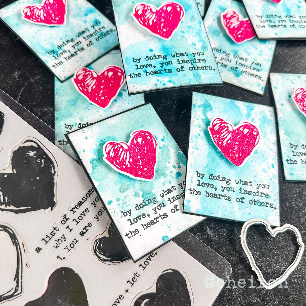 Tim Holtz Distress Snow Flurries Mica Stain Ranger Artist Trading Cards | color-code:ALT03