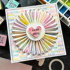 Tim Holtz Distress Mini Ink Pad Squeezed Lemonade Ranger TDP40200 Candy Heart Colored Rosette | color-code:ALT827