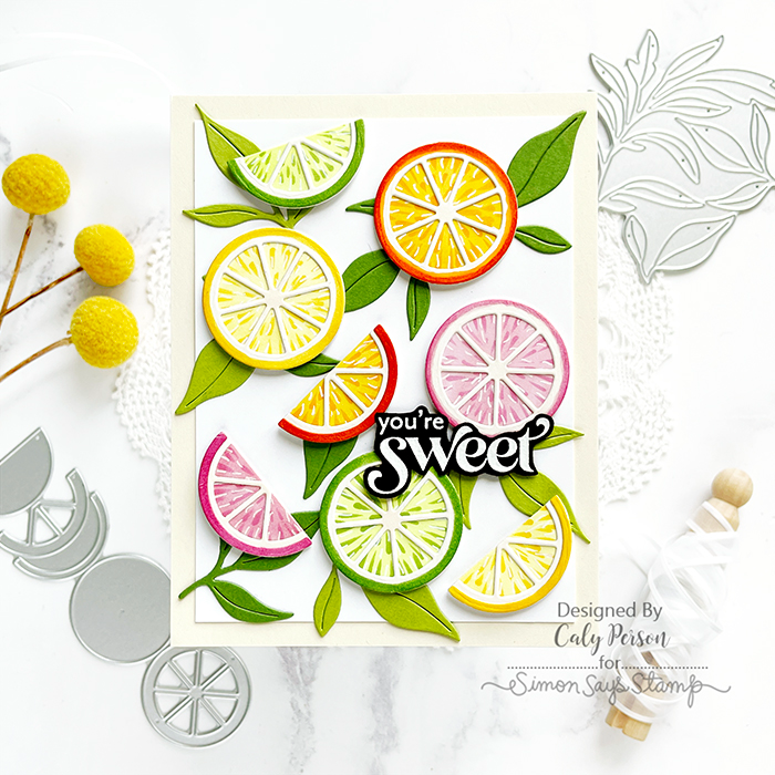 Simon Says Stamp Citrus Slices Wafer Dies s842 Out Of This World You're Sweet Card | color-code:ALT02