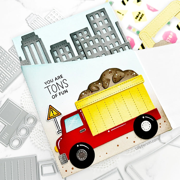 Pretty Pink Posh Big Dump Truck Dies tons of fun | color-code:ALT02
