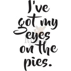 Riley And Company Funny Bones Eyes on Pies Cling Rubber Stamp rwd-1197