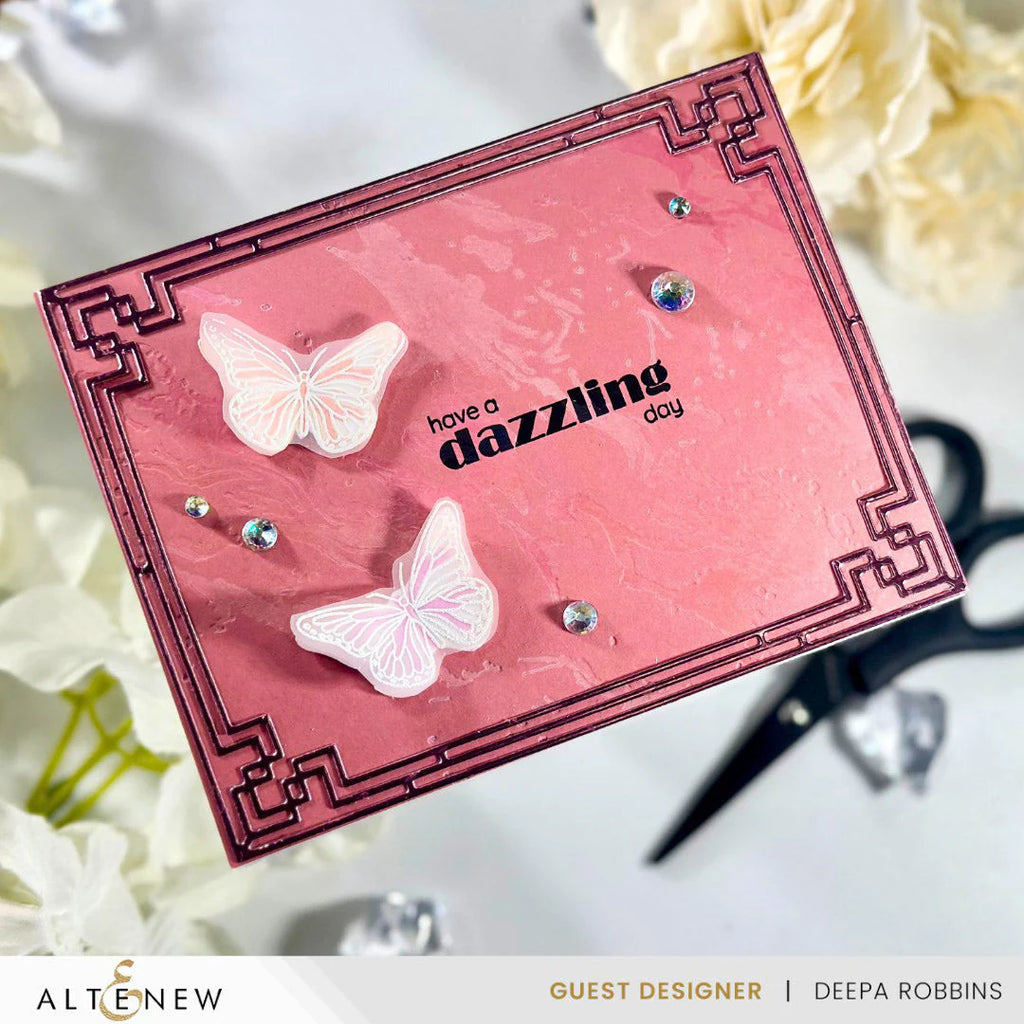 Altenew Deco Greetings Clear Stamps alt10113 dazzling