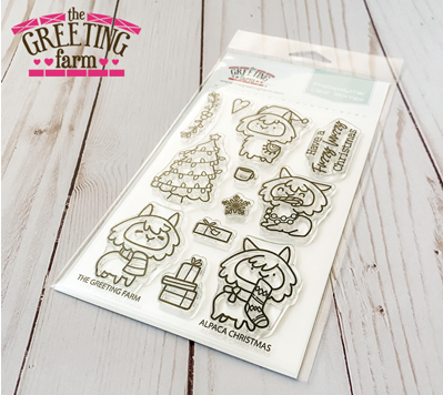 The Greeting Farm Alpaca Christmas Clear Stamps