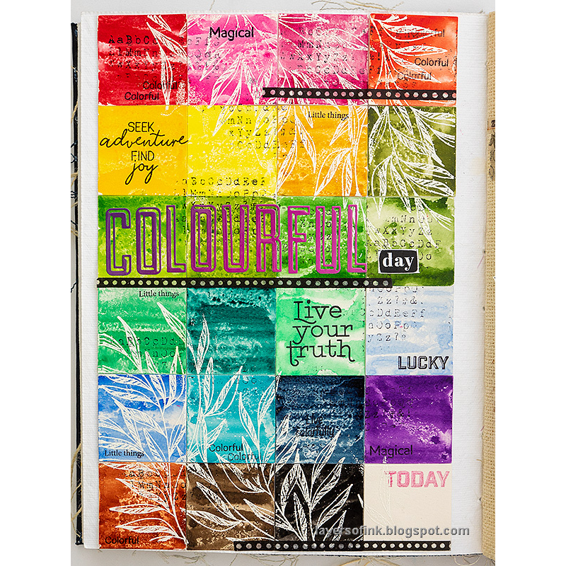 Simon Says Cling Stamps Leaf Edges sss102683 Just For You Art Journal | color-code:ALT07