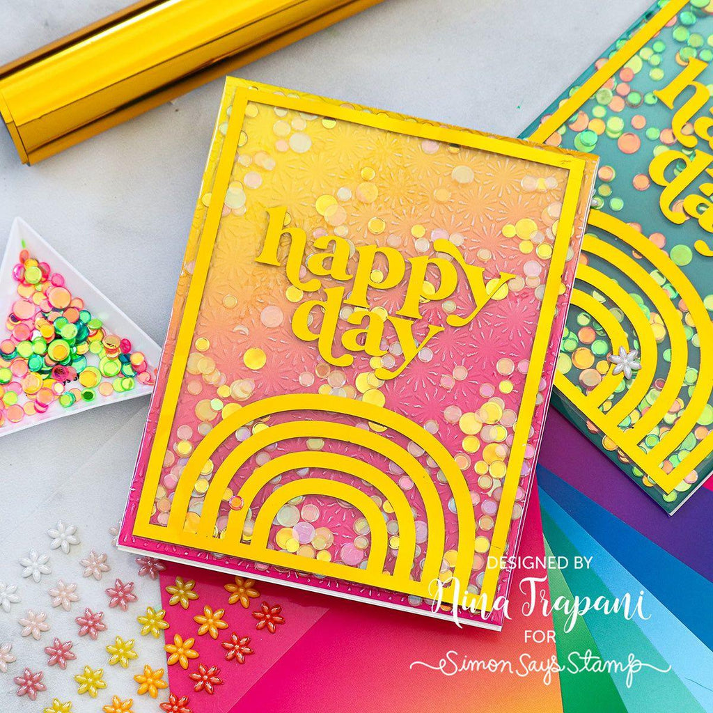 Simon Says Stamp Bold Brights Color Blend Cardstock Assortment ssp1030 Sunny Vibes Happy Day Card | color-code:ALT05