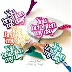Simon Says Stamp Bold Brights Color Blend Cardstock Assortment ssp1030 Sunny Vibes You Brighten My Day Tags