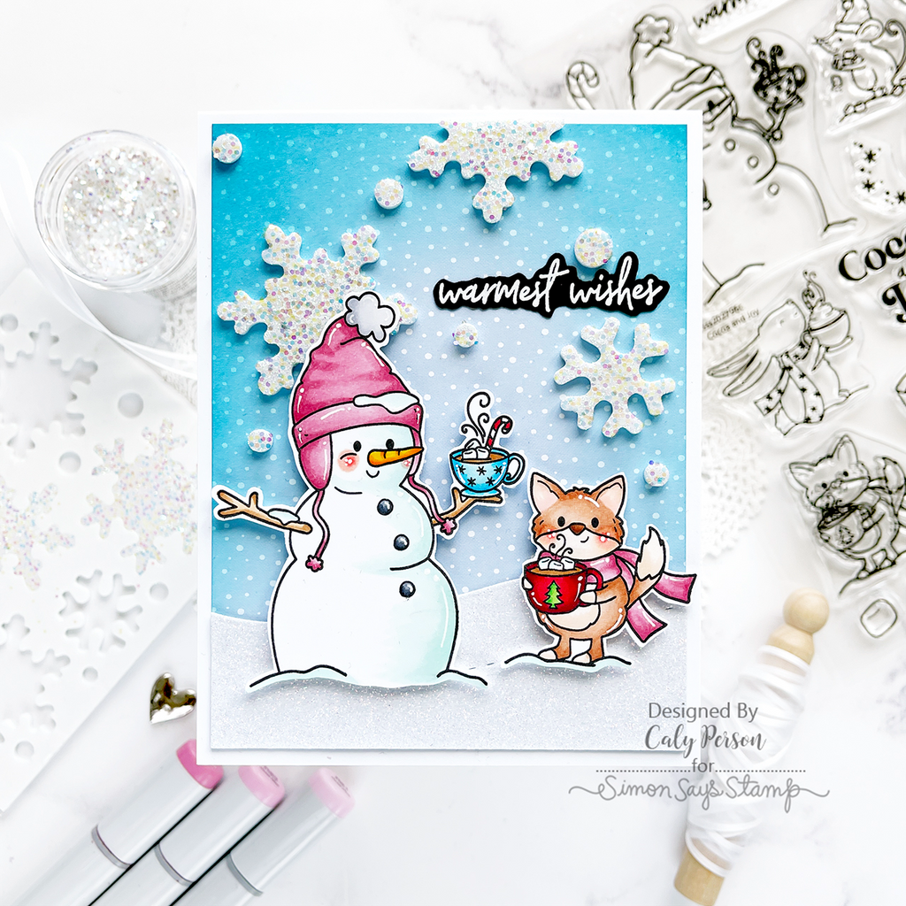 Simon Says Stamp Cocoa And Joy Wafer Dies sssd112963c Holiday Card | color-code:ALT05