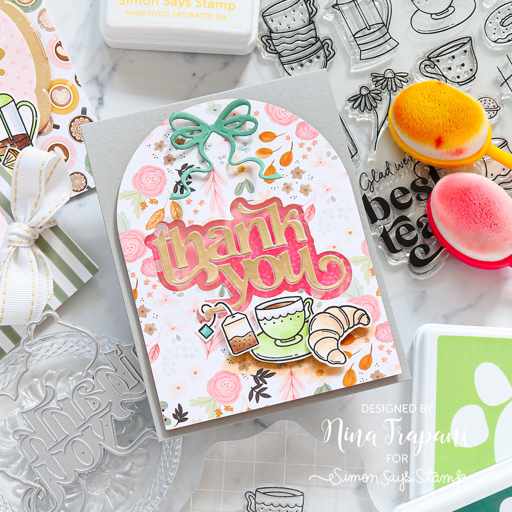 Simon Says Stamp Coordinating Dies Best-Teas 1426sdc Thank You Card | color-code:ALT12