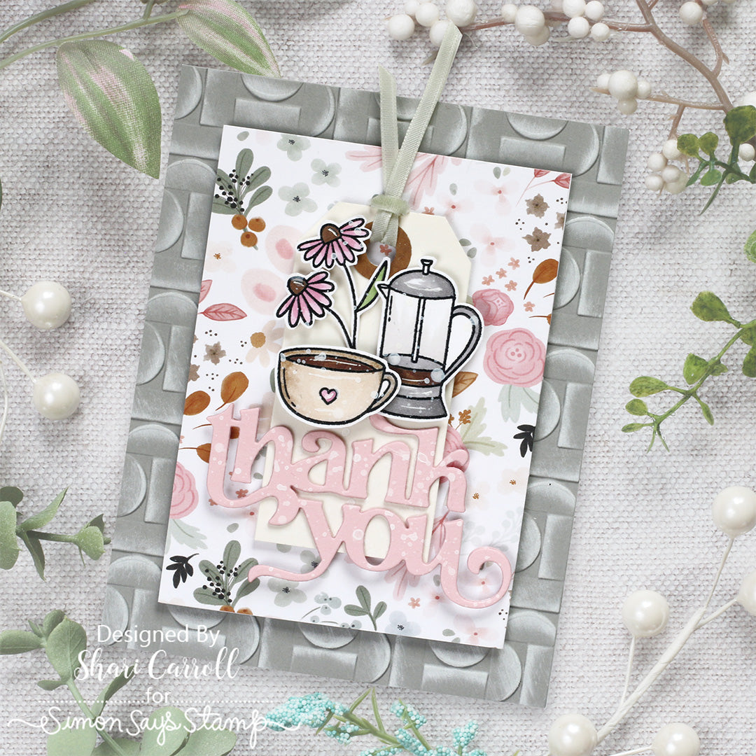 Simon Says Stamp Coordinating Dies Best-Teas 1426sdc Thank You Card | color-code:ALT06