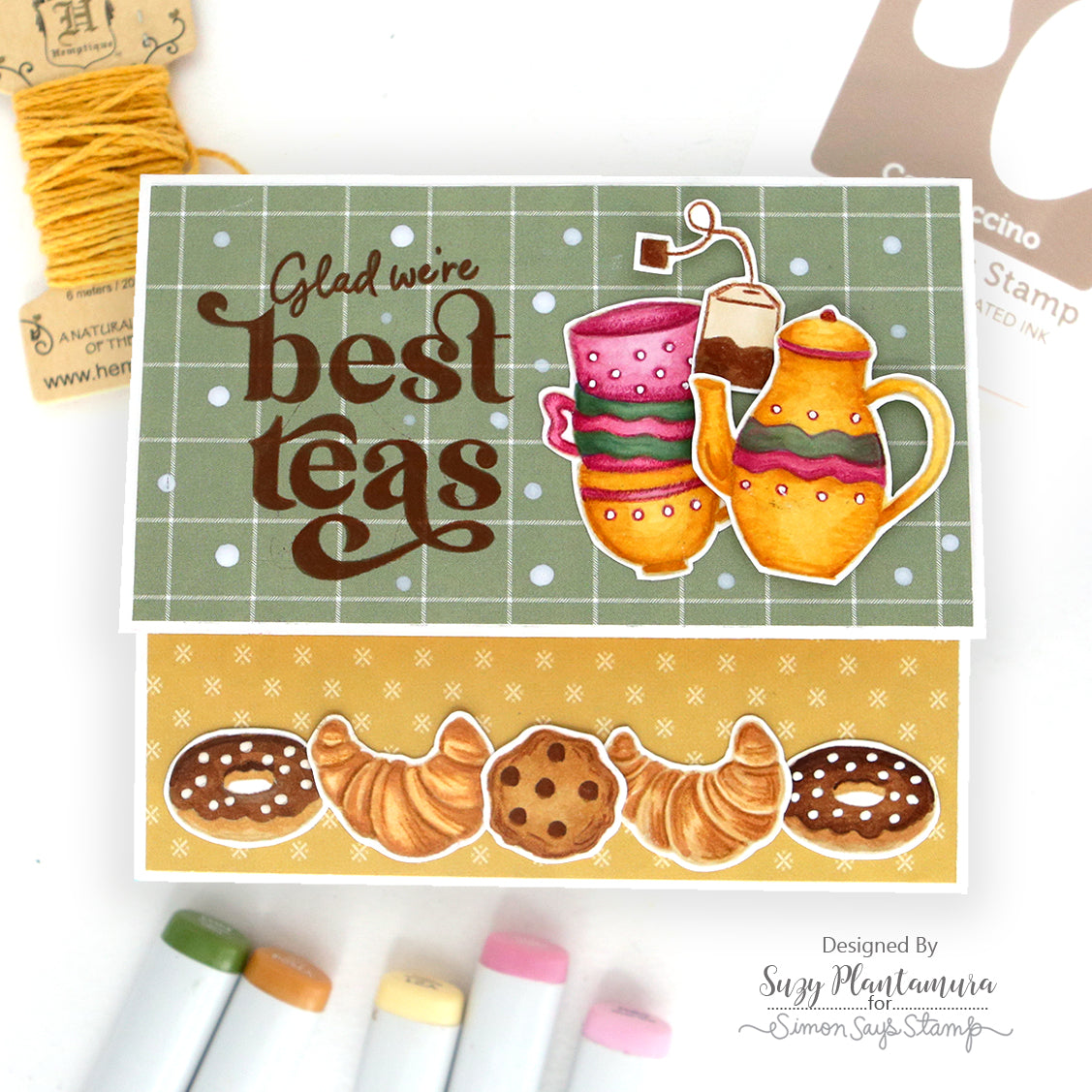 Simon Says Stamps and Dies Best-Teas set1020bt Friend Card | color-code:ALT09